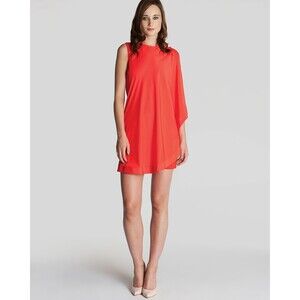 Ted Baker London Bolty Draped Dress Size 2 US 4-6 hips 36.5 Orange